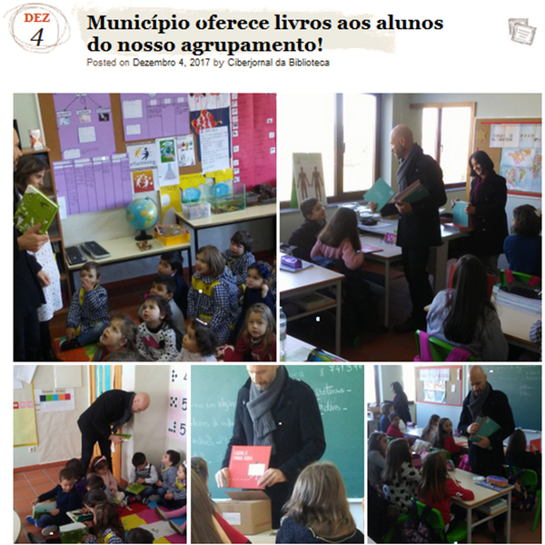 17 12 05 municipio oferece livros ao agrupamento
