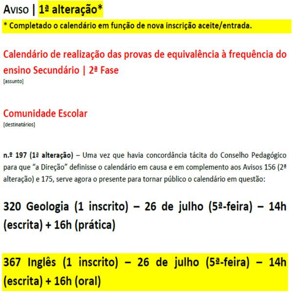 18 07 17 icon divulgacao calendario provas equivalencia frequencia 2 fase secundario