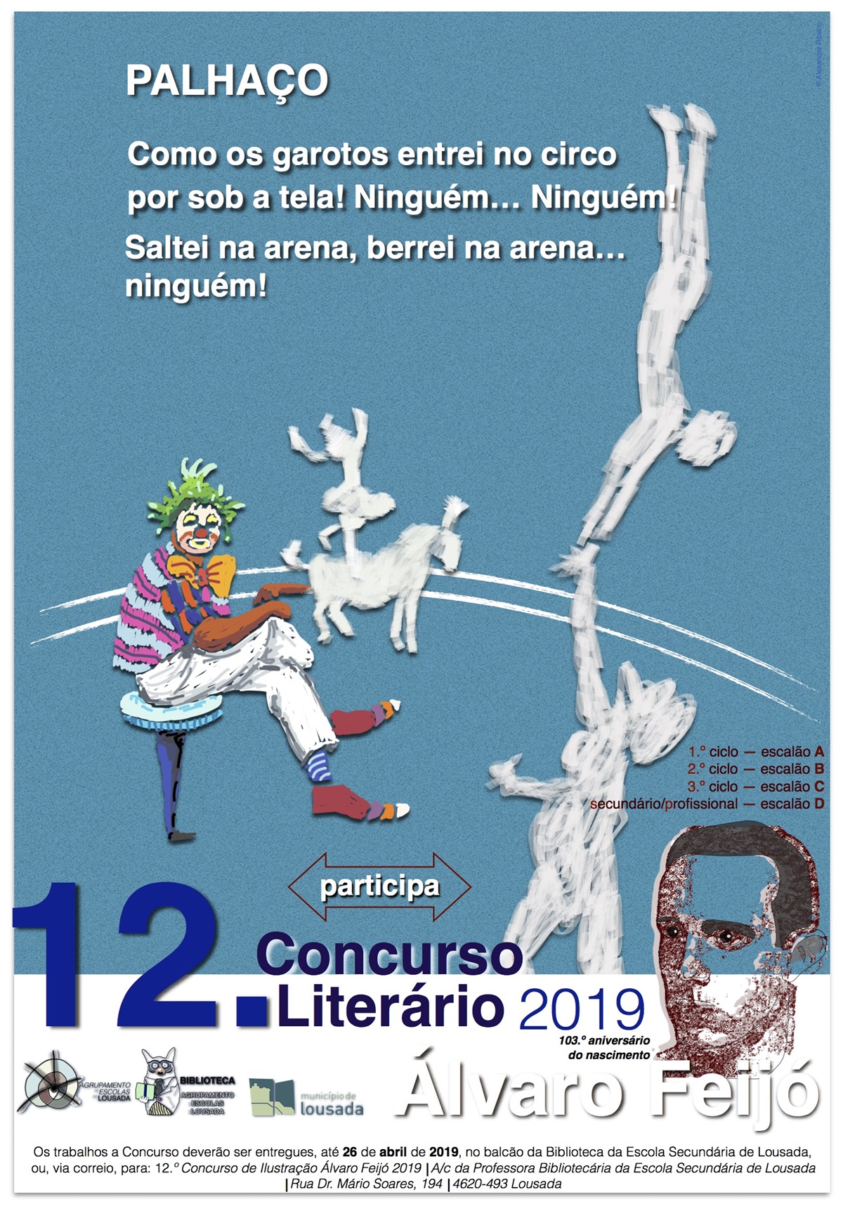 19 02 11 cartaz12concursoLiterarioAF2019